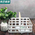 iron basket desktop grocery picnic basket